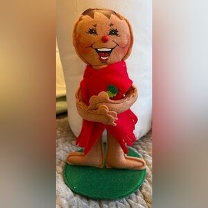 Annalee 9" Cheery Gingerbread #650314 Scarfed Gingerbread Man